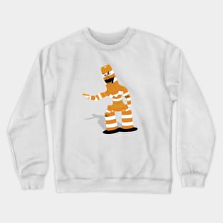 Traffic Barrel Monster (with shadow) Crewneck Sweatshirt